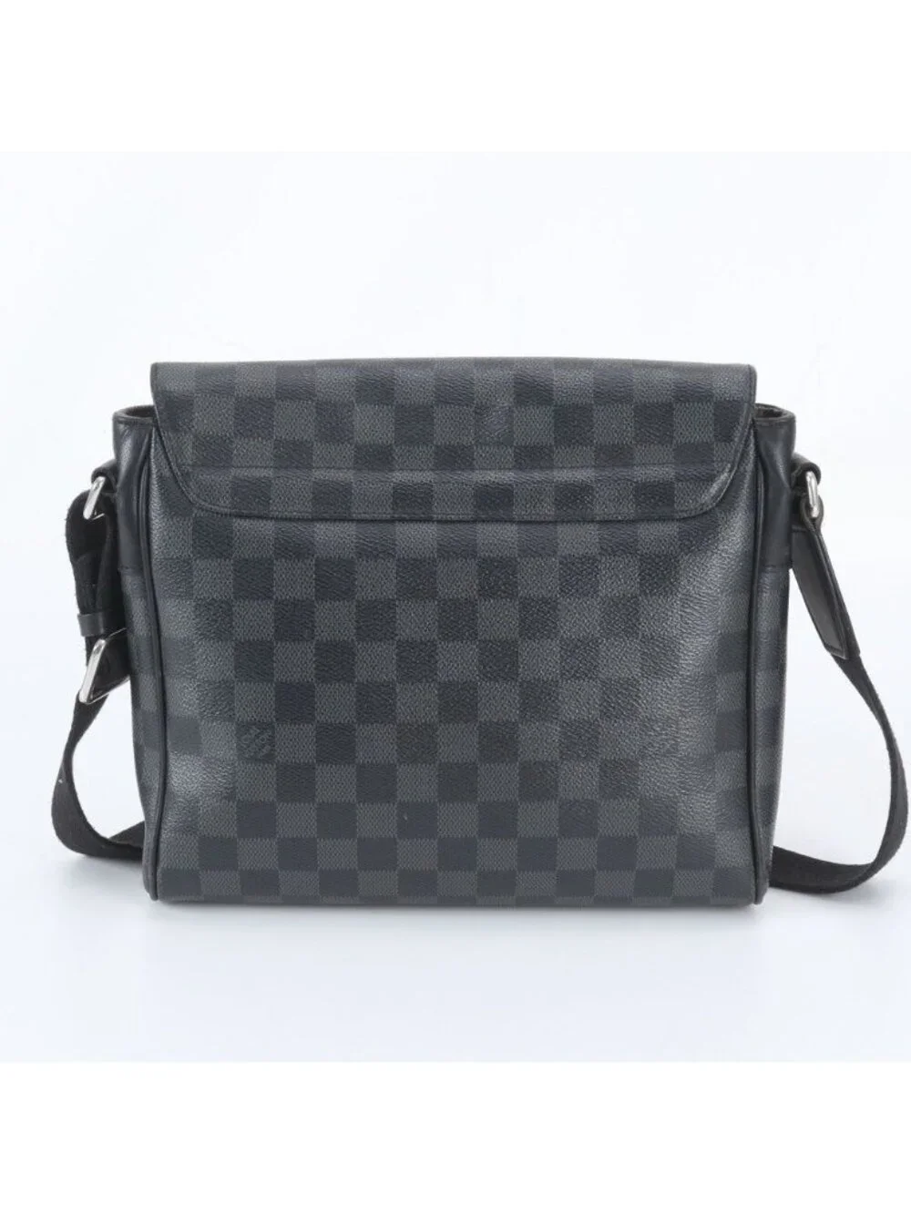 Louis Vuitton Damier Graphite District PM Leather Shoulder Bag Crossbody
